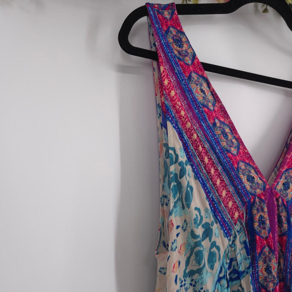 Free People Intimately FP Boho Floral Trapeze Slip Dress Size Small - Picture 6 of 11